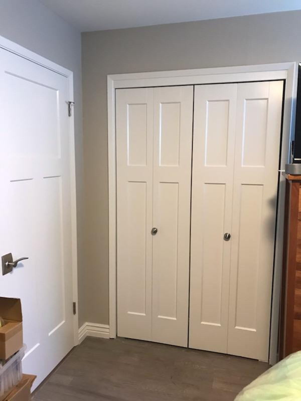 Pasadena swing and bi-fold closet doors