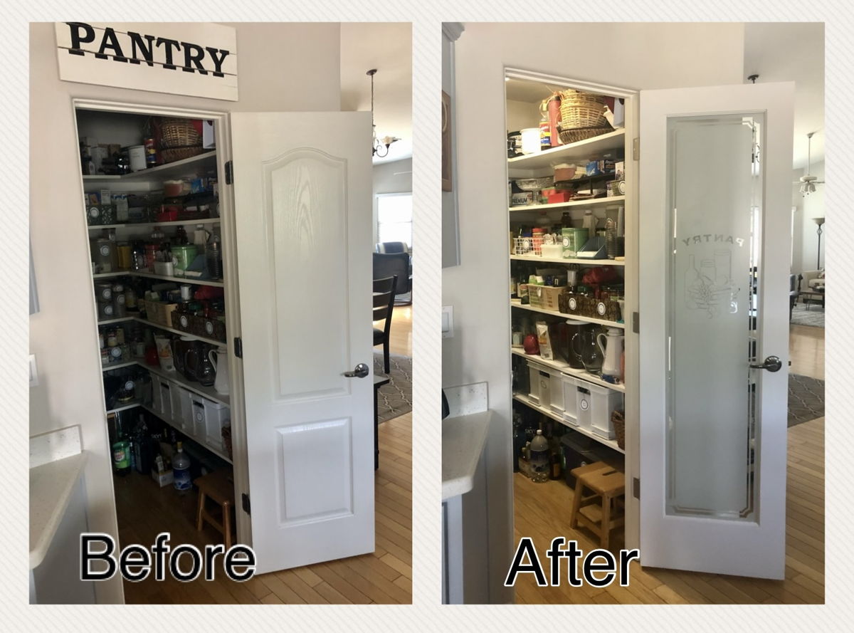 Before & After Pantry
